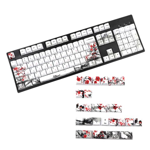 Mikikit 1 Satz 128 Stück Tastenkappe Computertastaturen Ersatzkappen Für Tastaturen Tastaturzubehör Kappen Für Mechanische Tastaturen Benutzerdefinierte Tastatur Pbt Ziemlich Schutz Mikikit 1 Satz 128 Stück Tastenkappe Computertastaturen Ersatzkappen Für Tastaturen Tastaturzubehör Kappen Für Mechanische Tastaturen Benutzerdefinierte Tastatur Pbt Ziemlich Schutz von Mikikit