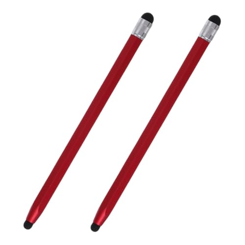 Mikikit 2st Touchscreen-Stift Eingabestift Für Tablet Multifunktionaler Eingabestift Universeller Stylus-Stift Für Touchscreen Tablet-versorgung Universeller Kapazitiver Stift Kupfer Rot von Mikikit