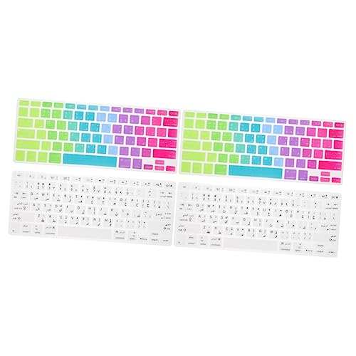 Mikikit 4 Stück Tastaturfolie Tastaturabdeckung Für Notebooks Tastaturschutz Tastatur-hülle Tastaturhaut Aus Silikon Computerfilm Hautschutz Für Die Tastatur Notizbuch Kieselgel Zubehör von Mikikit