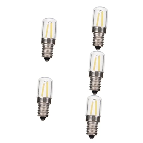 Mikikit 5st Mikrowellenlicht Glühbirne Der Backofenhaube E14 Led-lampe E14 Birne Die Glühbirne Mikrowellen-led-lampe Gerät Glühbirne Ofen Backofen Glühbirne E14 Glühbirne Plastik von Mikikit