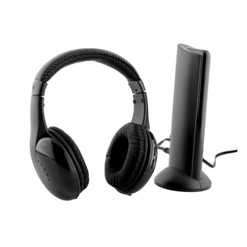 Mikikit Kabelloses Headset Mit Mikrofon Funkkopfhörer Geräuschunterdrückung Durch Kopfhörer Kabellose Kopfhörer Mit Mikrofon Wireless Kopfhörer Black von Mikikit