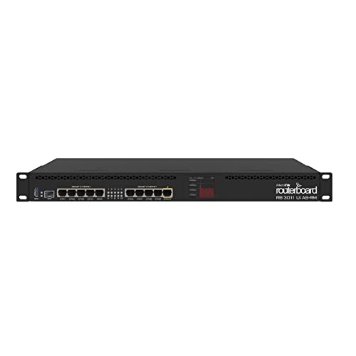 Mikrotik RB3011UIAS-RM Wired Router Gigabit Ethernet Black von MikroTik