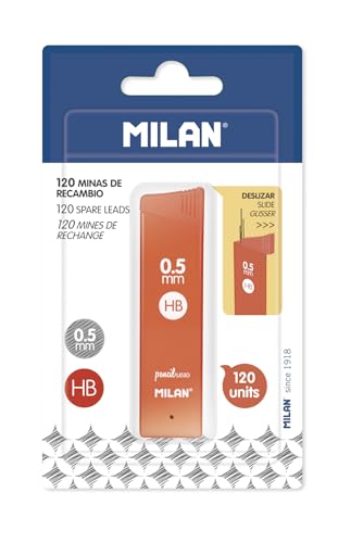 Milan Blister Un Tubo De 120 Minas De Recambio 0, 5mm HB von Milan