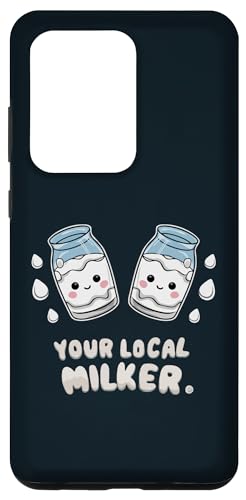 Hülle für Galaxy S20 Ultra Lustiges Milch Design Molkerei-Enthusiast lokaler Melker von Milch Humorvolles Geschenk für Milchliebhaber