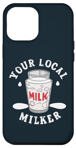 Hülle für iPhone 12 Pro Max Lustiges Milch Design Molkerei-Enthusiast lokaler Melker von Milch Humorvolles Geschenk für Milchliebhaber