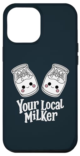 Hülle für iPhone 13 Pro Max Lustiges Milch Design Molkerei-Enthusiast lokaler Melker von Milch Humorvolles Geschenk für Milchliebhaber