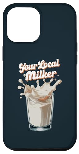 Hülle für iPhone 15 Plus Lustiges Milch Design Molkerei-Enthusiast lokaler Melker von Milch Humorvolles Geschenk für Milchliebhaber