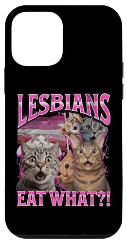 Hülle für iPhone 12 mini Lesben essen was?! Lustige Katze Gay Pride LGBTQ Wortspiel Bootleg von MildlyPerturbed