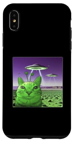 Lustige Alien Cat Meme Grafik Hülle für iPhone XS Max von MildlyPerturbed