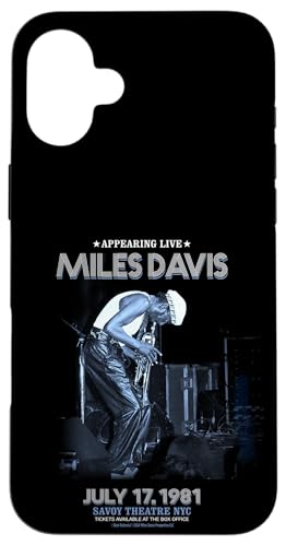 Hülle für iPhone 16 Plus Miles Davis Live Savoy Theatre NYC 1981 von Miles Davis