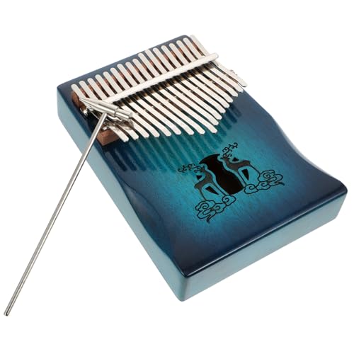 MILISTEN 1 Satz 17-noten-kalimba Klavier 17-ton-kalimba Kalimba Für Anfänger Zuhause Kalimba Kreative Kalimba Outdoor-kalimba Kleines Musikinstrument Kleines Instrument Mahagoni Blue von Milisten