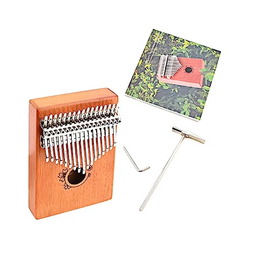 MILISTEN 1 Satz Kalimba Keytar Schoß Instrument Tragbares Daumenklavier Klaviatur Kleines Klavier Fingerklavier Für Anfänger Fingerklavierverzierung Zartes Fingerklavier Metall Light Brown von Milisten