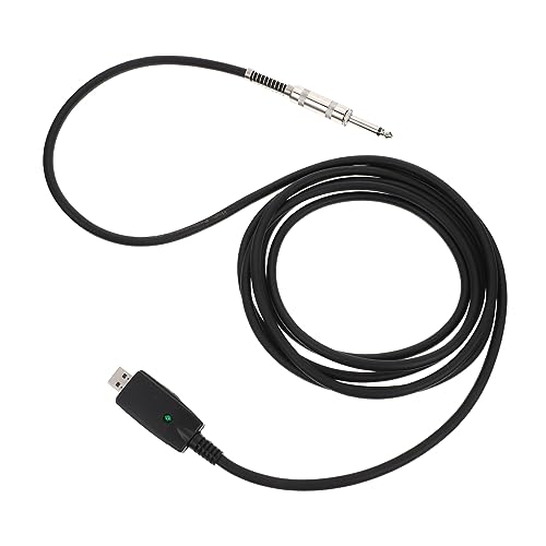 Milisten Gitarrenkabel Akustisch Usb-kabel Audiokabel Für E-gitarre Instrumentenkabel Gitarren-lead-usb-stecker Usbc Zu Bass Kabel Für Elektrische Gitarre Usb-c-kabel Kupferkern Black von Milisten