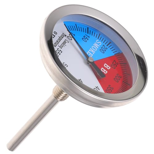 Milisten Ofenthermometer Werkzeug für Ofentemperatur Fleischtemperaturfühler Temperaturanzeige für BBQ-Grill Grillmesser Messgerät Lebensmittelthermometer für die Küche Grilltemp Glas von Milisten