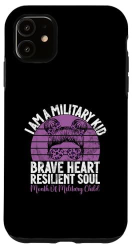 Hülle für iPhone 11 Militär Kinder Lila Armee Lila Militär Kind von Military Child Month Purple Apparel