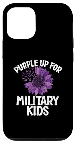 Hülle für iPhone 12/12 Pro Purple Up For Military Kids, Militärkind, Violett von Military Child Month Purple Apparel