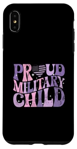 Hülle für iPhone XS Max Militär Kinder Lila Armee Lila Proud Military Child von Military Child Month Purple Apparel