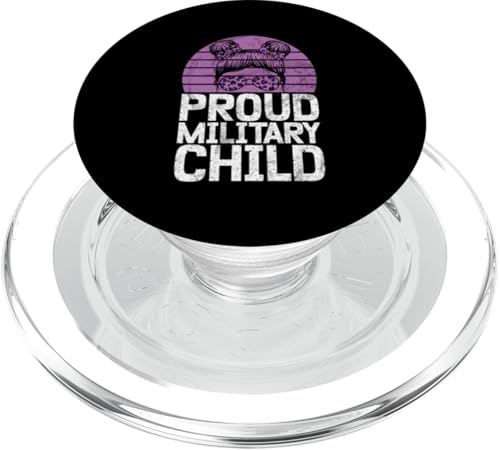 Proud Military Child Violett Military Kids Army Lila PopSockets PopGrip für MagSafe von Military Child Month Purple Apparel