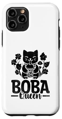 Hülle für iPhone 11 Pro Boba Queen Katzenmilchtee Bubble Tea Boba Pearl Lover von Milk Tea Boba Pearl Lover Gifts