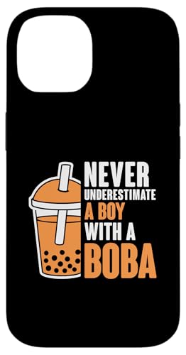 Hülle für iPhone 14 Unterschätzen Sie niemals einen Jungen mit einem Boba-Milchtee von Milk Tea Boba Pearl Lover Gifts