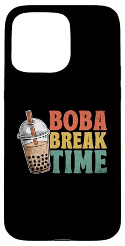 Hülle für iPhone 15 Pro Max Boba Break Time Milchtee Bubble Tea Boba Pearl Lover von Milk Tea Boba Pearl Lover Gifts