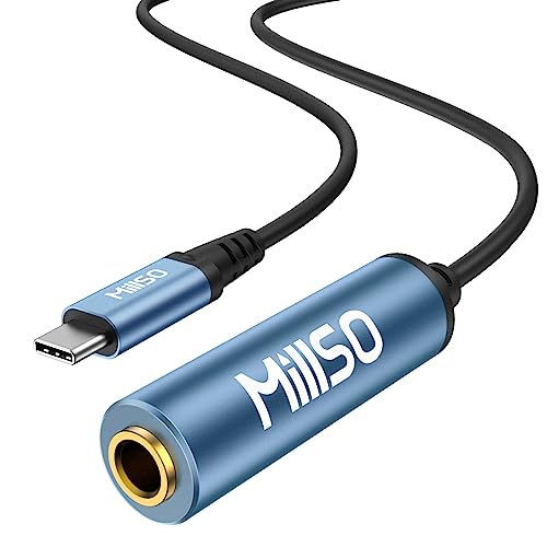 MillSO USB C auf6 6.35mm Kopfhörer Adapter TRS 1/4 Buchse auf USB Type C Aux Audio Adapter 6.35mm Stereo Klinke Adapter für Verstärker, Mixer, Heimkino, Smartphones, Laptop, 6.35mm Kopfhörer von MillSO
