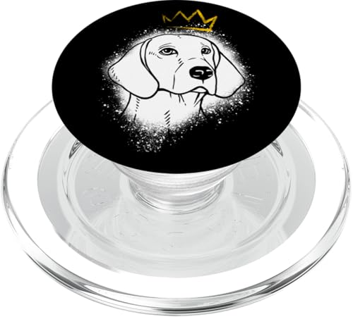 American Foxhound mit Krone PopSockets PopGrip für MagSafe von Miller Sye