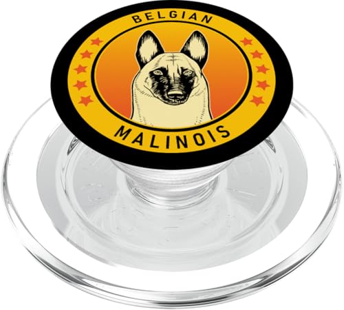 Belgisches Malinois-Design für Hundeliebhaber PopSockets PopGrip für MagSafe von Miller Sye