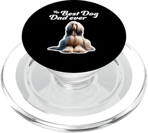 Bester Hundevater aller Zeiten - Afghan Hound PopSockets PopGrip für MagSafe von Miller Sye