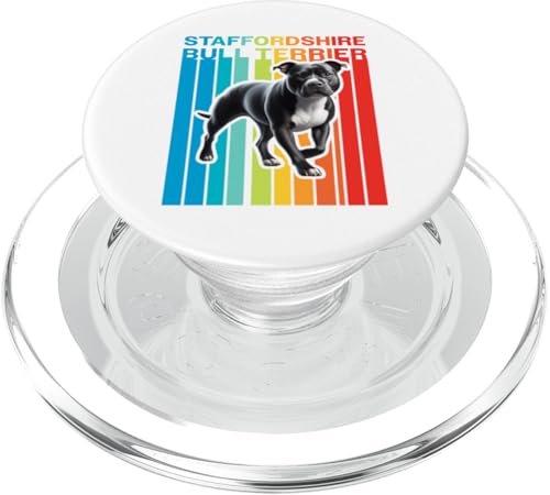 Bunter Staffordshire Bullterrier PopSockets PopGrip für MagSafe von Miller Sye