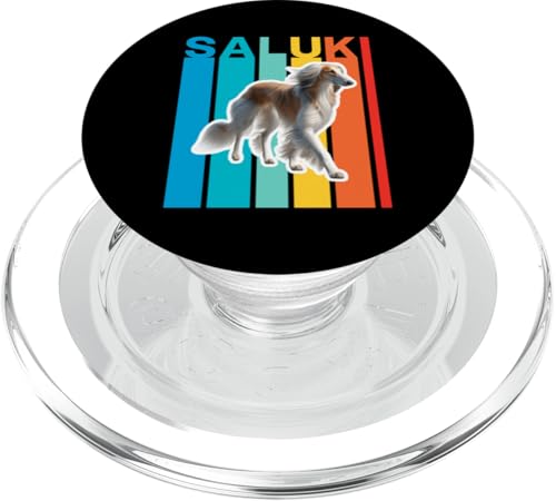 Buntes Saluki PopSockets PopGrip für MagSafe von Miller Sye