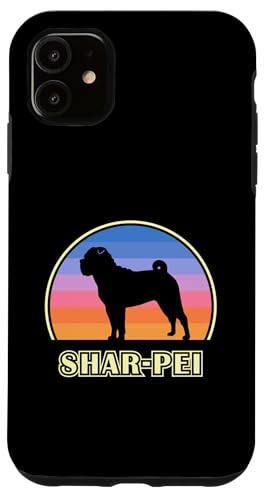 Hülle für iPhone 11 Shar-Pei Vintage-Hund bei Sonnenuntergang von Miller Sye