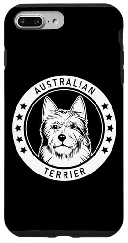 Hülle für iPhone 7 Plus/8 Plus Australian Terrier-Porträt von Miller Sye