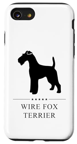 Hülle für iPhone SE (2020) / 7 / 8 Schwarze Silhouette des Wire Fox Terrier von Miller Sye