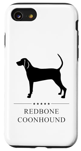 Hülle für iPhone SE (2020) / 7 / 8 Schwarze Silhouette von Redbone Coonhound von Miller Sye