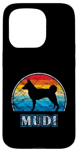 Mudi Vintage Design Hund Hülle für iPhone 15 Pro von Miller Sye