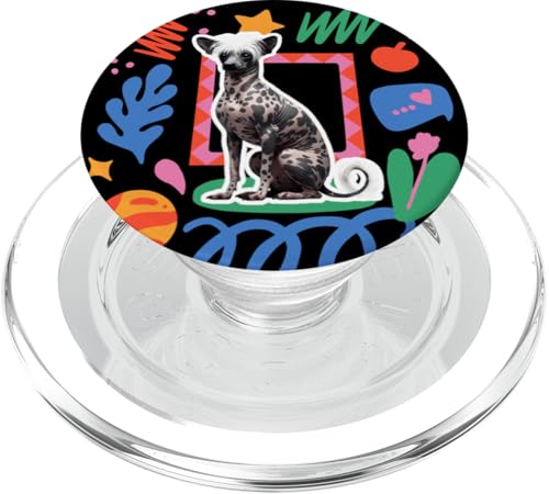 Peruanische Inka Orchidee verspieltes Design Hund PopSockets PopGrip für MagSafe von Miller Sye