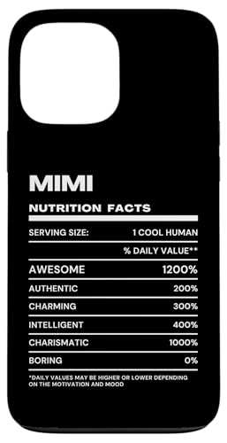 Hülle für iPhone 13 Pro Max Mimi Durchschnittliche Nährwerte Name Lustig von Mimi Nutrition Facts Name Funny Birthday