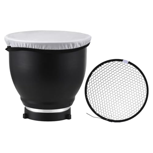 Diffusor für weiches Licht, Strobe-Diffusor, 7-Zoll-Diffusorabdeckung | Standard-Lampensocke für weiches Tuch | Tragbarer Stroboskop-Reflektor-Gitter-Lichtschirm für Fotografie und Blitzlichter, Schwa von Mimoqk