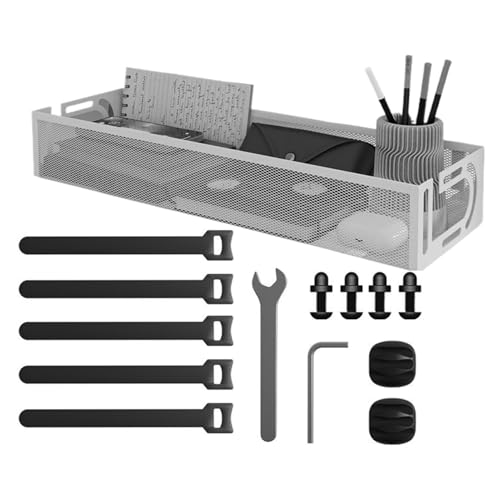 Under Desk Wire Organizer, Under Desk Cable Management Tray, No Drill Wire Management, Under Desk Cable Management Tray Rack for Desk, Wire Organizer for Home and Offices von Mimoqk