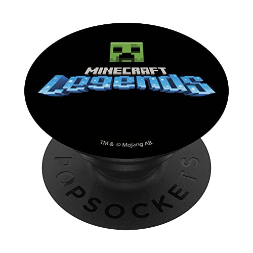 Minecraft Legends Creeper Head Official Game Logo PopSockets mit austauschbarem PopGrip von Minecraft