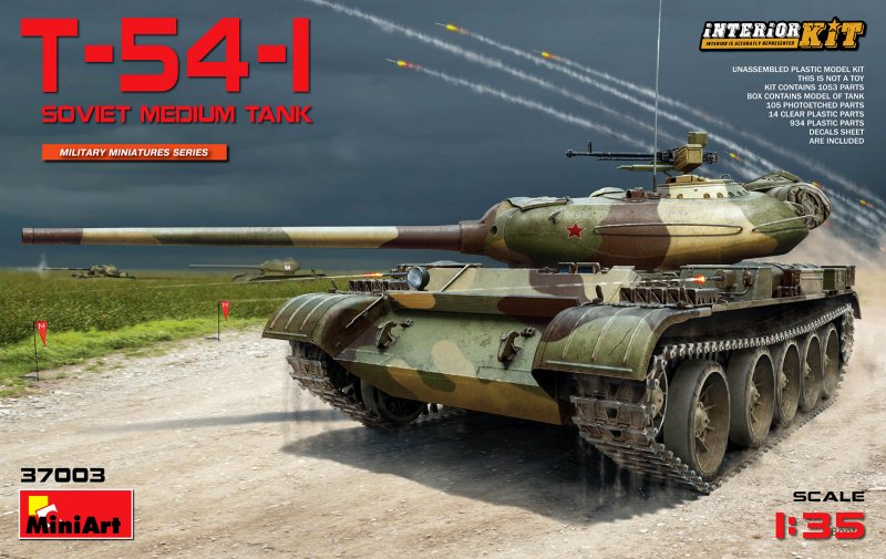 T-54-1 Soviet Medium Tank Interior Kit von Mini Art