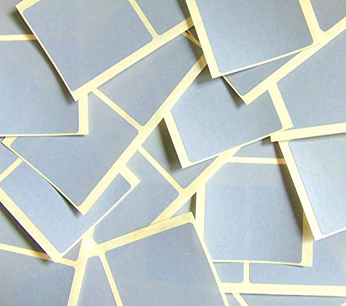 50 Etiketten,51mm 2 Zoll Square, grau, Farbcode Sticker, selbstklebende Klebend Bunt SQUARES von Minilabel