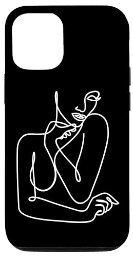 Hülle für iPhone 12/12 Pro One Line Damen Body Abstrakte Minimalistische Kunst von Minimalism Art lovers
