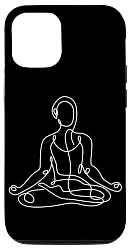 Hülle für iPhone 15 One Continuous Line Woman in Lotus Pose Yoga Minimalistische Kunst von Minimalism Art lovers