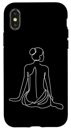 Hülle für iPhone X/XS One Line Frauenkörper, abstrakt, mädchenhafte, minimalistische Kunst von Minimalism Art lovers