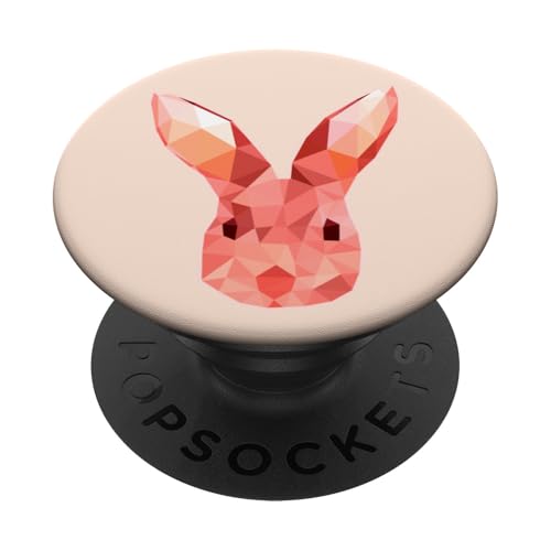 Niedliches rosa Häschen Kaninchen Ostern Tag geometrische abstrakte Kunst PopSockets Klebender PopGrip Niedliches rosa Häschen Kaninchen Ostern Tag geometrische abstrakte Kunst PopSockets Klebender PopGrip von Minimalist Abstract Art Gifts Men Women