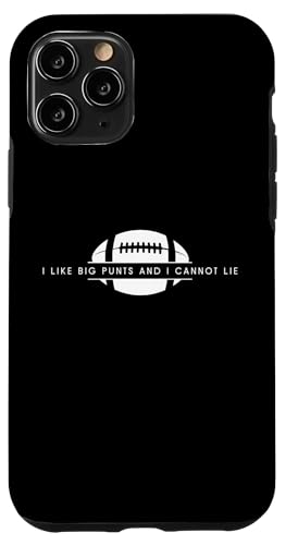 Hülle für iPhone 11 Pro Ich mag große Punts und ich kann nicht lügen - Funny American Football von Minimalist American Football Apparel Gifts