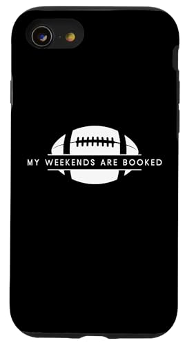 Hülle für iPhone SE (2020) / 7 / 8 Meine Wochenenden sind ausgebucht - Funny American Football von Minimalist American Football Apparel Gifts