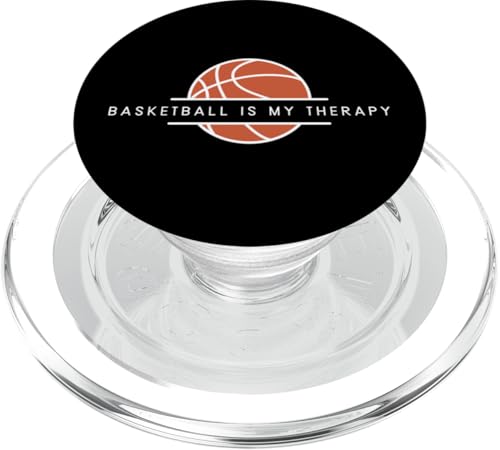 Basketball Is My Therapy - Lustiger Basketball-Liebhaber PopSockets PopGrip für MagSafe von Minimalist Basketball Apparel Gifts